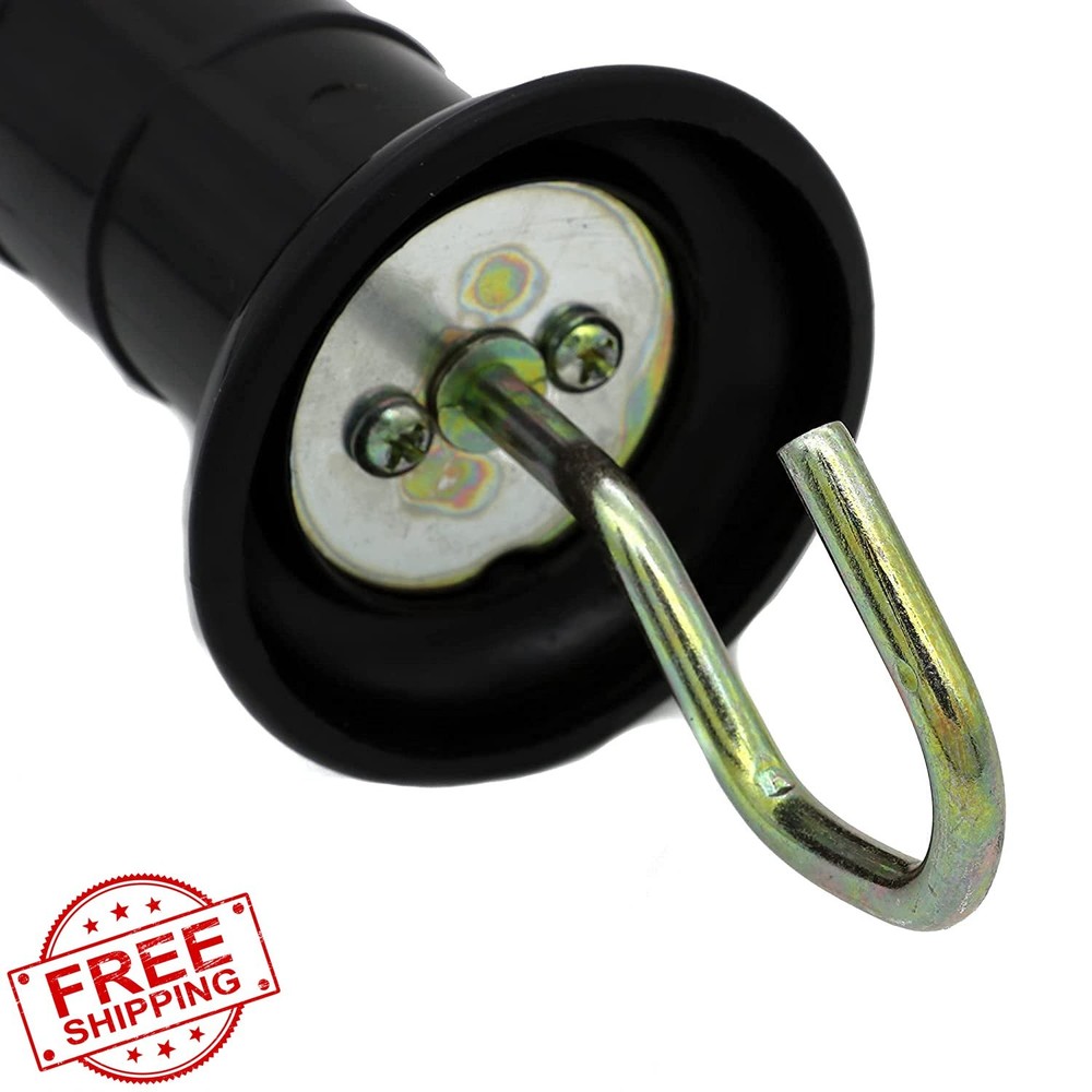 JBT 4 Pcs Plastic Electric Fence Gate Handle Insulators with Spring