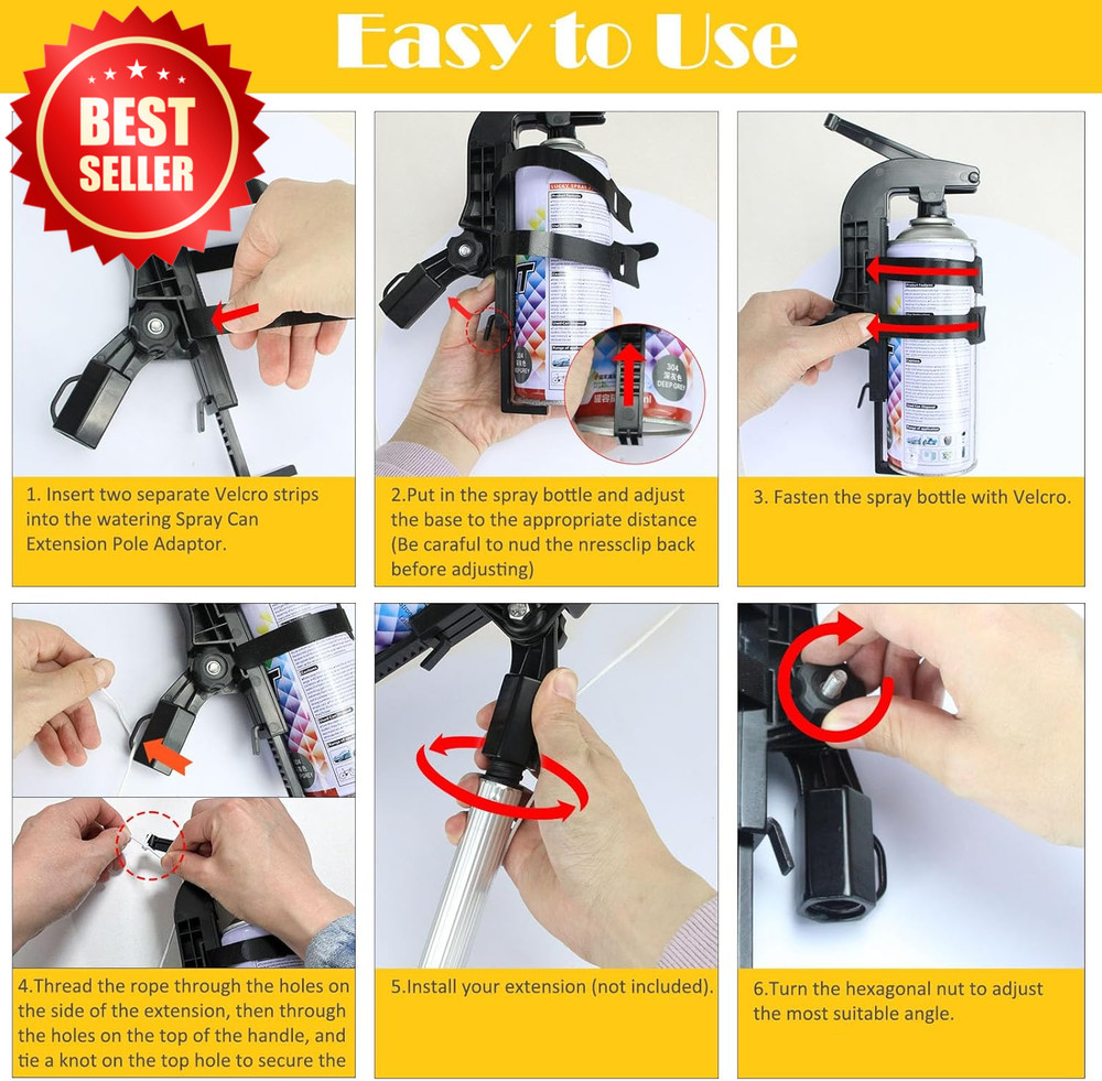 Pro Spray Can Extension Pole Adaptor Trigger Handle Wasp Hornet Duster US