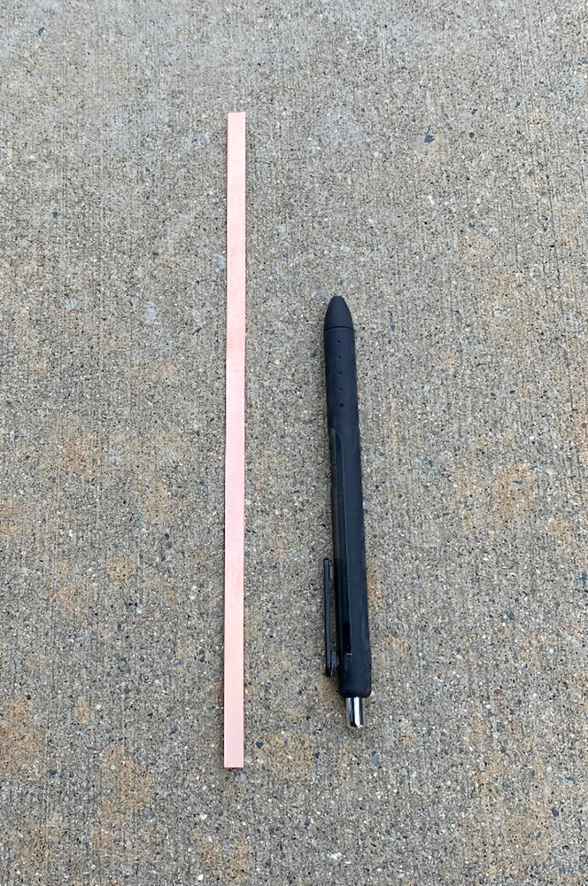 9"x.25" Thin Copper Stamping Strips 16oz