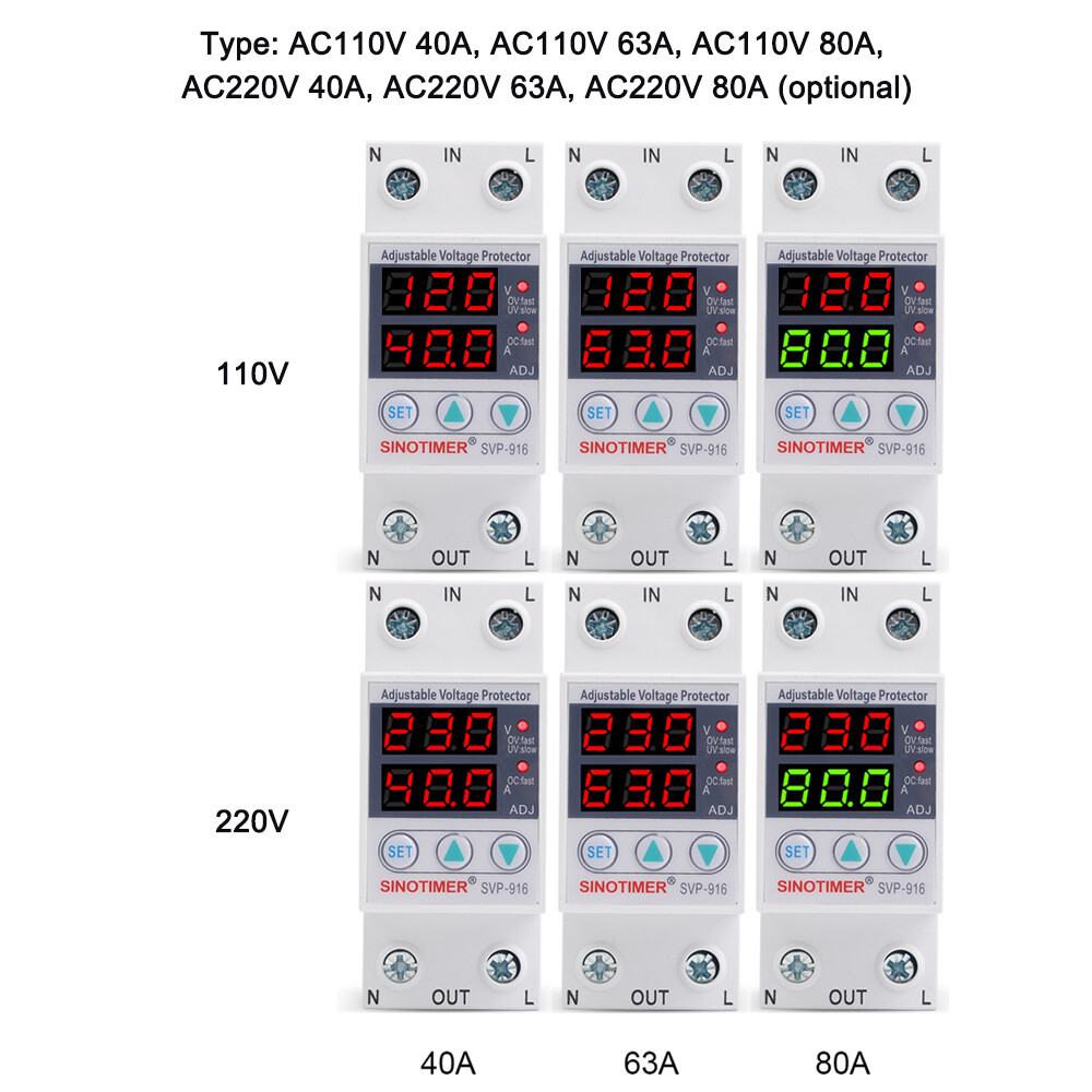 Multifunctional Adjustable Voltage Limit Current Protector Self-resetting Q1E3