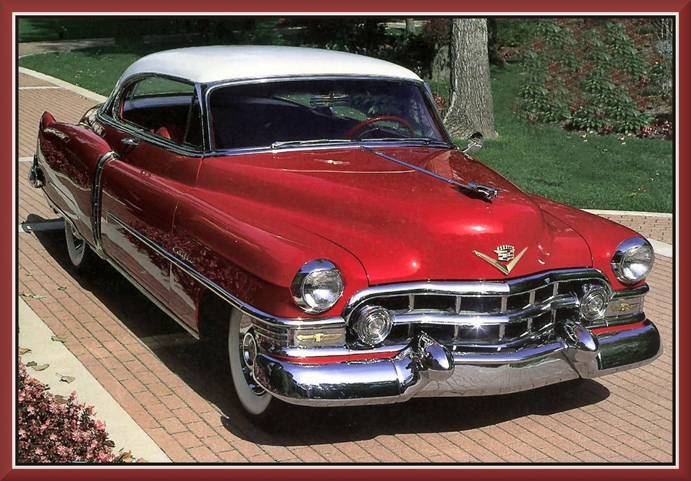 1952 Cadillac Coupe DeVille Red, Toolbox - Refrigerator Magnet, 42 MIL
