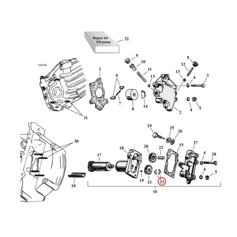Harley-Davidson Oil Pump Separation Washer