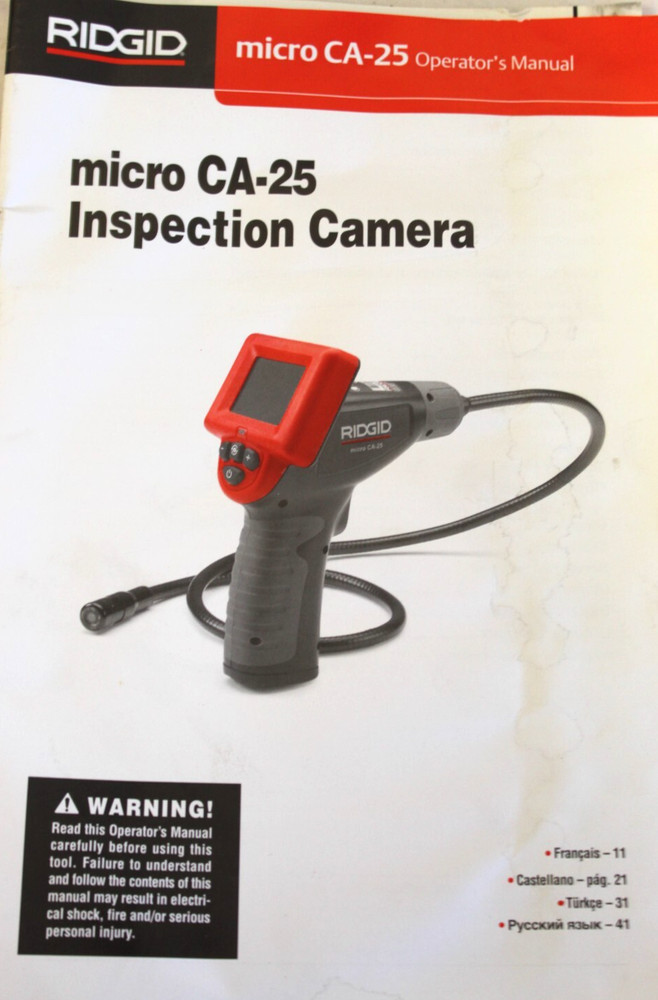 Rigid Micro CA-25 Inspection Camera (C9)