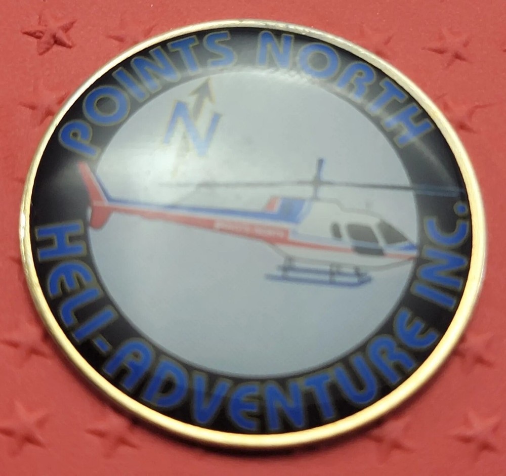 Points North Heli-Adventures Inc Helicopter Pin