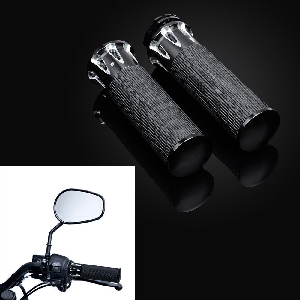 1" Handlebar Grips + Chrome Switch Controls + Brake Clutch Levers For Harley