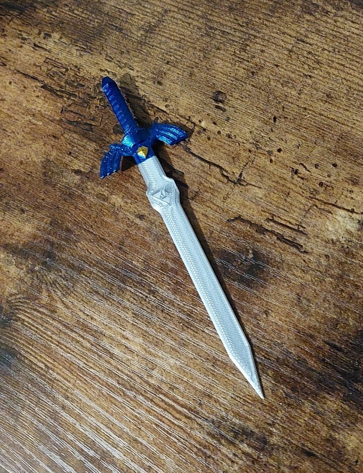 Zelda BOTW Link Master sword 6.5" - 3d Printed
