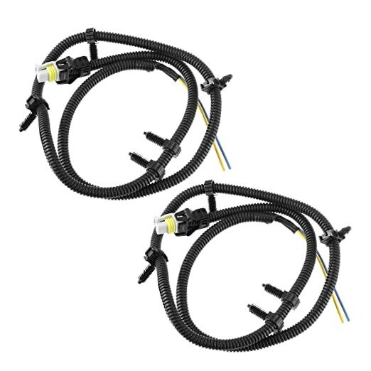 2 Pcs ABS Wheel Speed Sensor Wiring Harness Rear Left Right 10340314 10340316