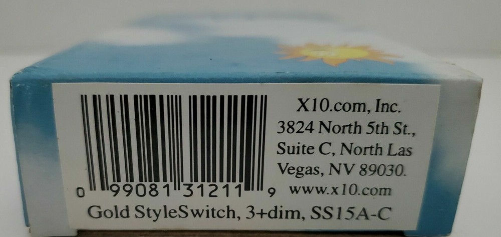 X10 Gold StyleSwitch 3+dim SS15A-C