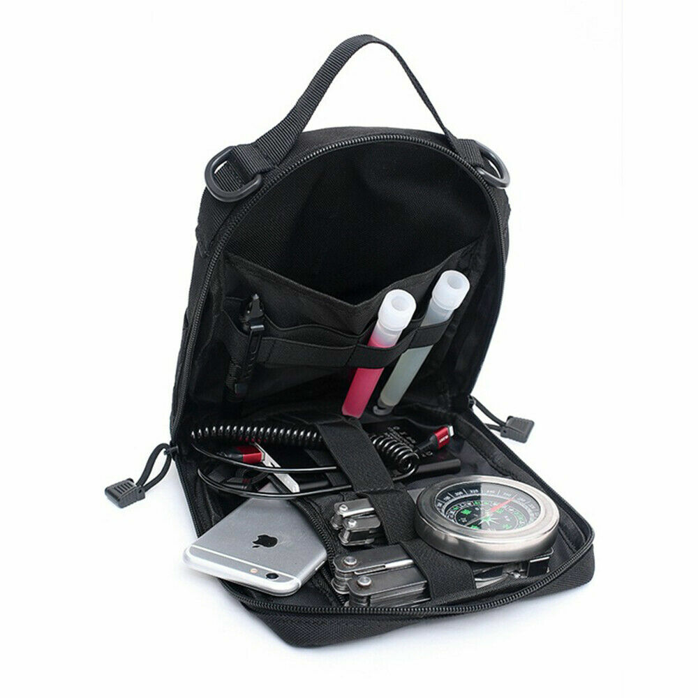 Tactical Molle Pouch First Aid Pouch EDC Utility Tools Bag Attachment Organizer
