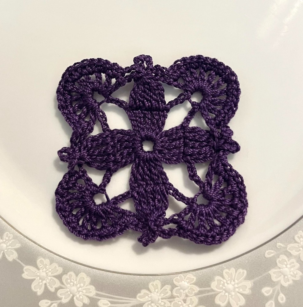 Small Crocheted Doily, Lace Journaling, Textile Ephemera