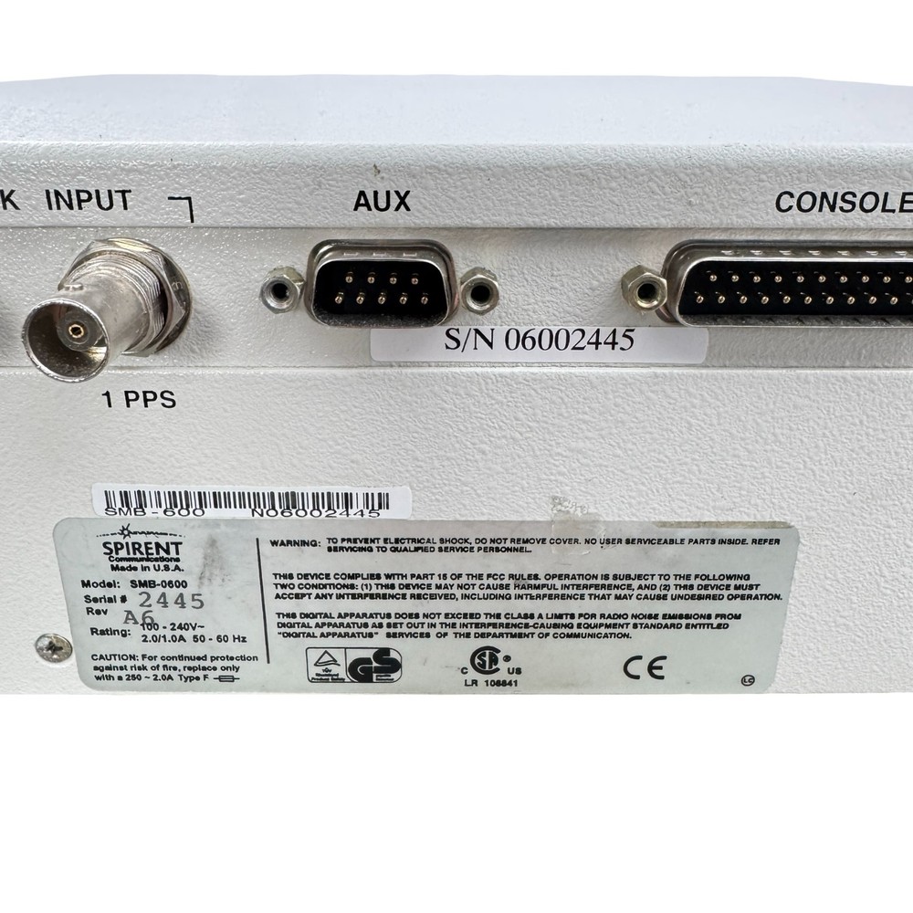 Spirent SmartBits 600 Performance Analysis System