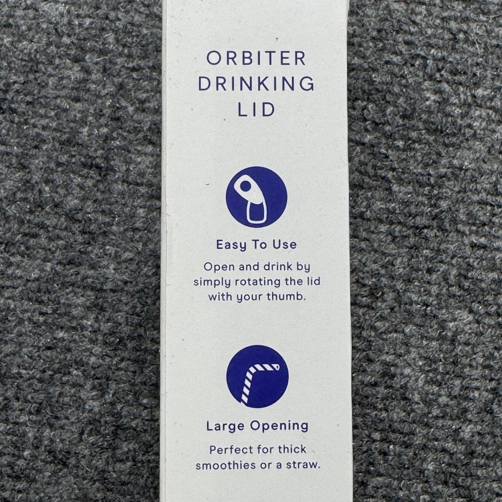 BlendJet Orbiter Drinking Lid Grey Leakproof Replacement Lid W/ Strap BlendJet 2