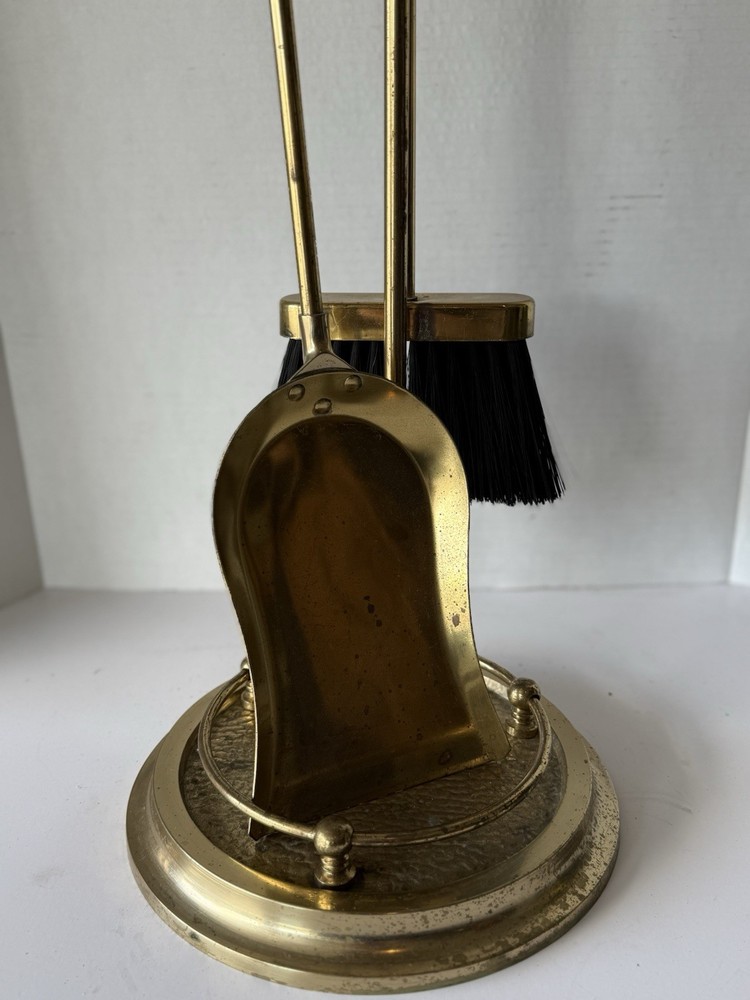 Set Of 5 Piece Brass Fireplace Tools Set