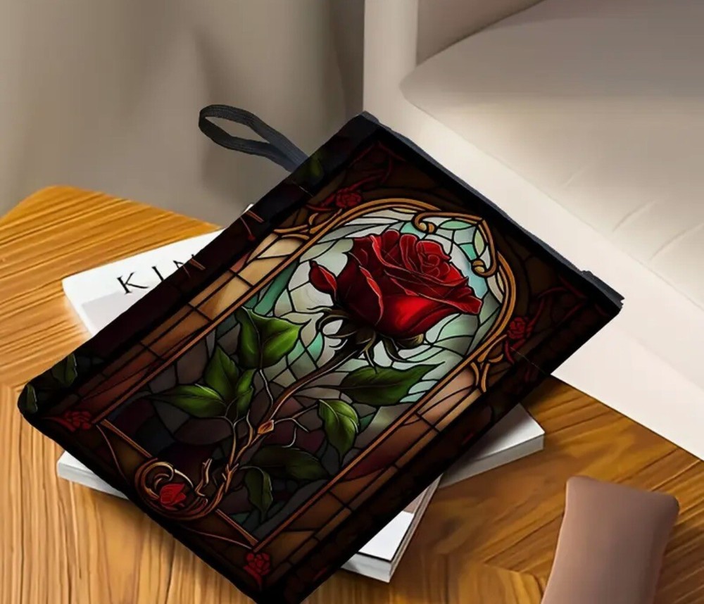 Beauty Beast Red Rose Book Tablet Case Cover