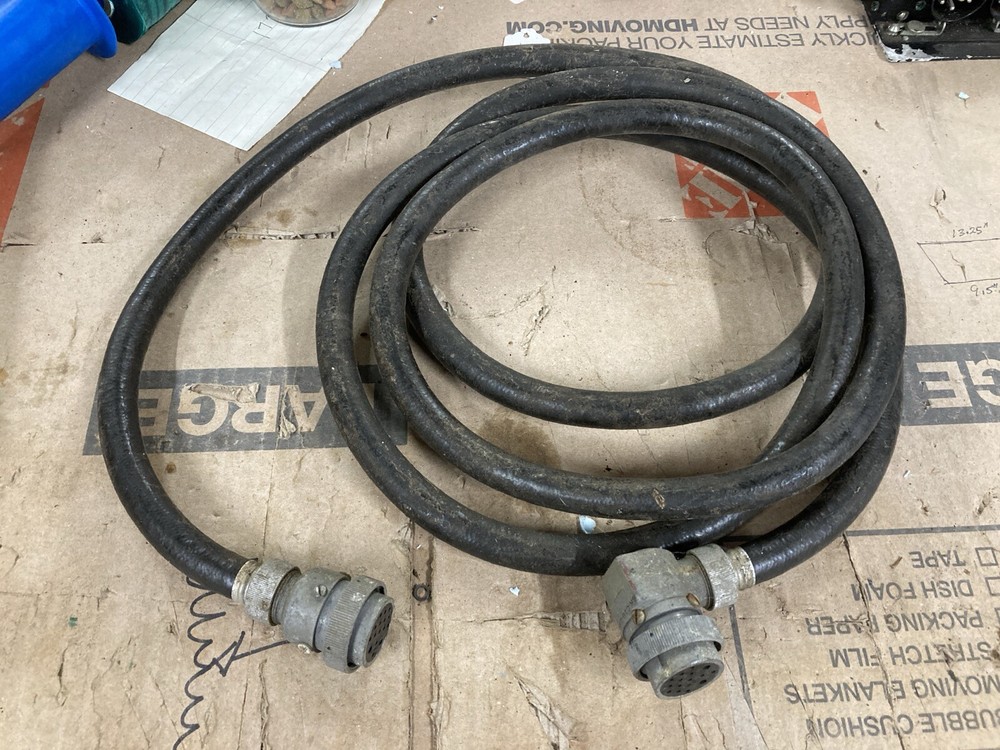 WWII Collins TCS Radio Transmitter 10 FT Dynamotor Cable