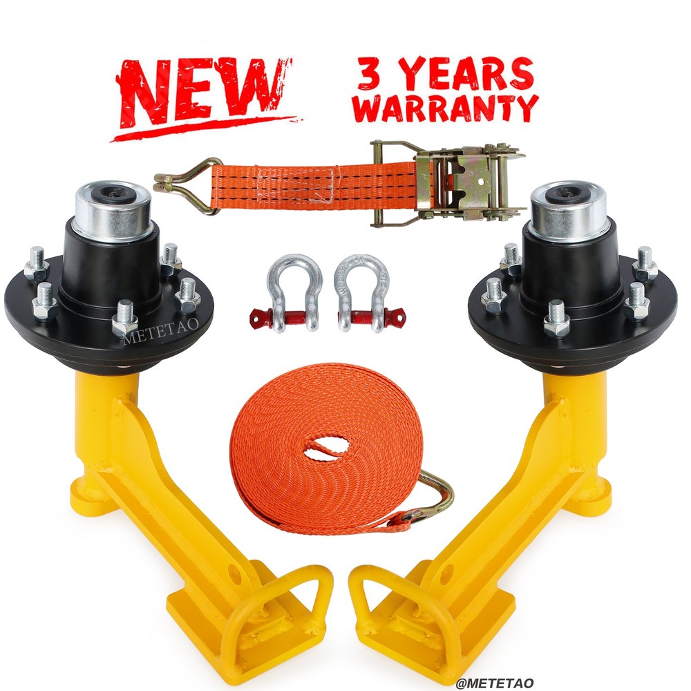 2Pack Shipping Container Wheels 6-Lug Wheels Kit, Shipping Container Accessories