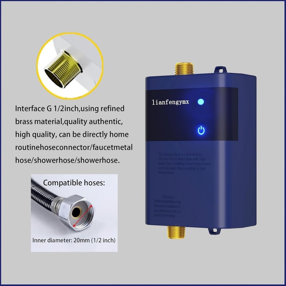 3000W Tankless Water Heater 110V, Electric Instant Hot Water Heater Under Sink,