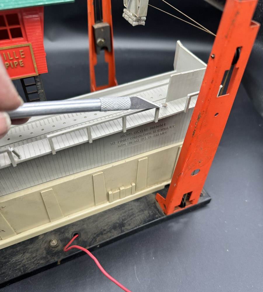 Lionel 342 Vintage O Motorized Operating Culvert Loader (Please Read)