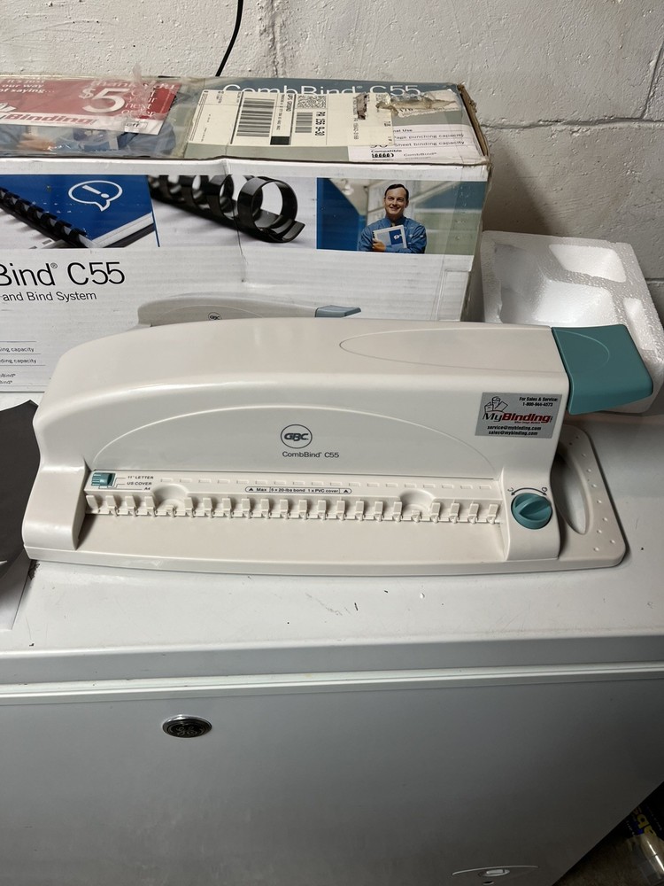 GBC CombBind C55 Manual Punch & Binding Machine w/ Box Office Document System