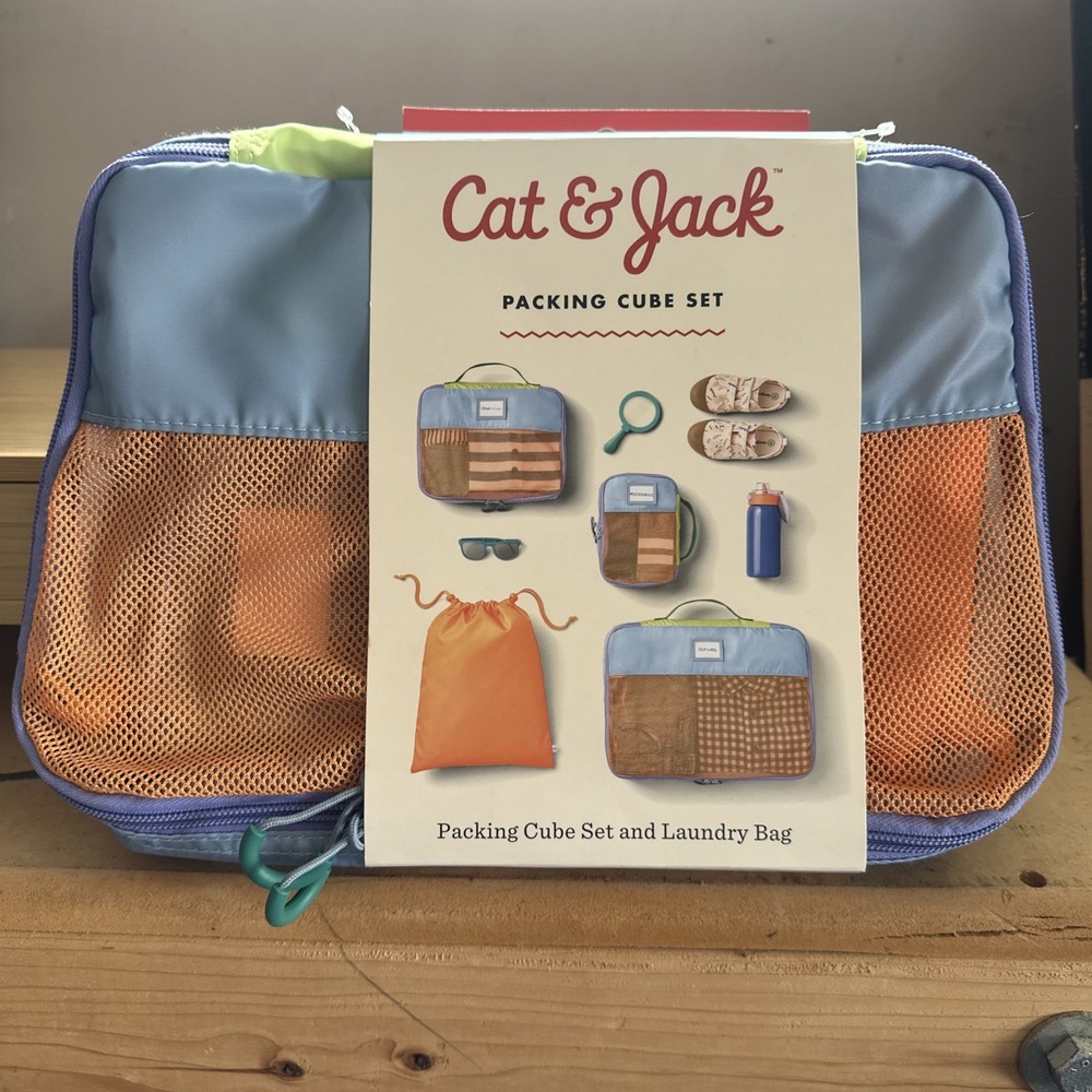 Cat & Jack Packing Cube Set and Laundry Bag for Travel
