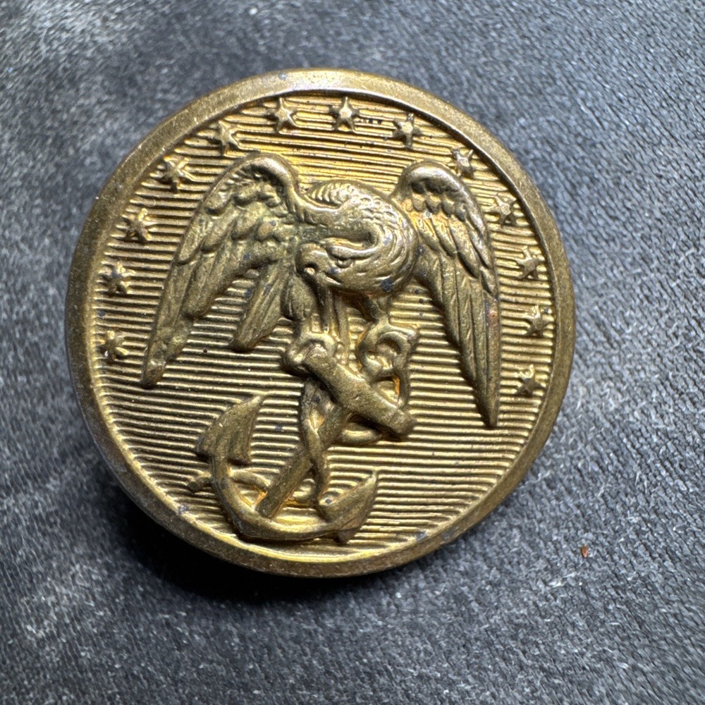 Vtg USMC Eagle Anchor Uniform Coat Button 💥#20