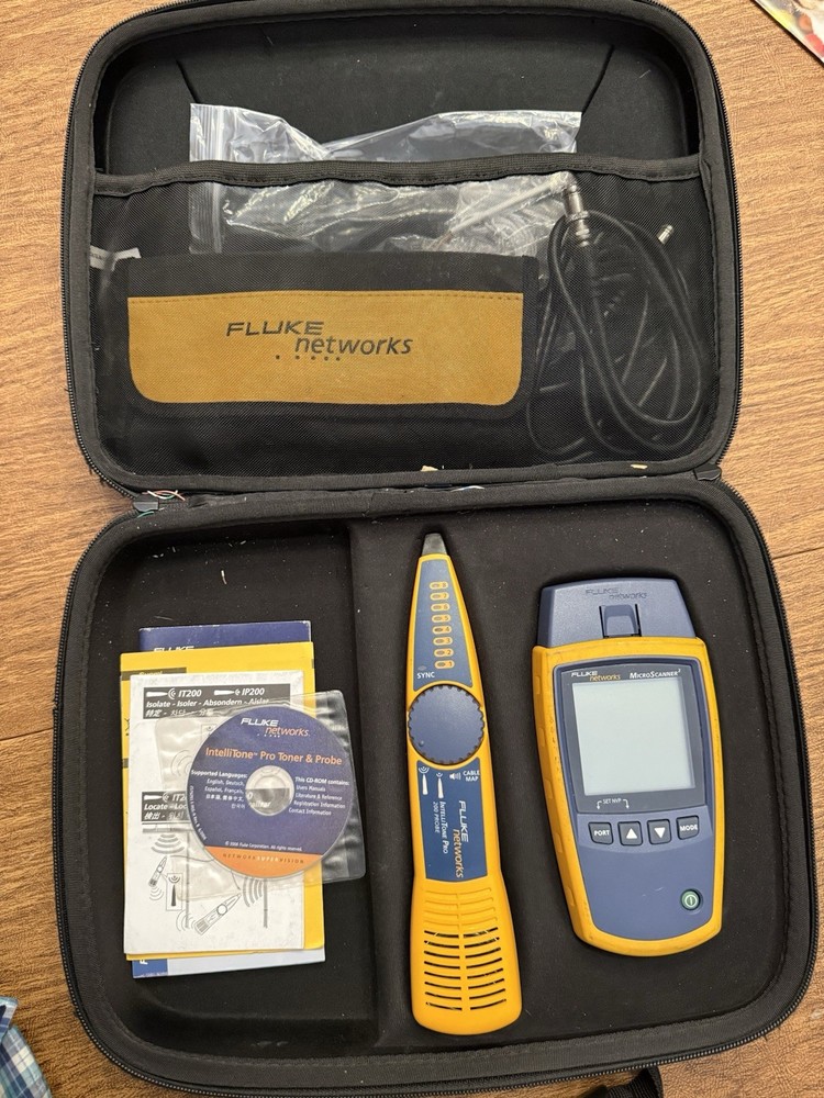 FLUKE NETWORKS MS2-KIT MICROSCANNER 2 & INTELLITONE PRO200 CABLE TESTER