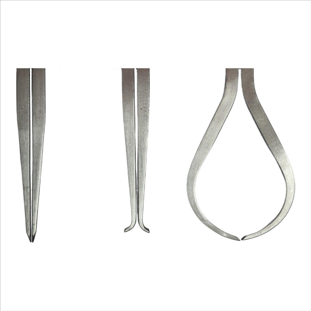 New Spring Caliper 3" / 75mm - 3 Piece Set Inside Outside Divider Machinist Tool