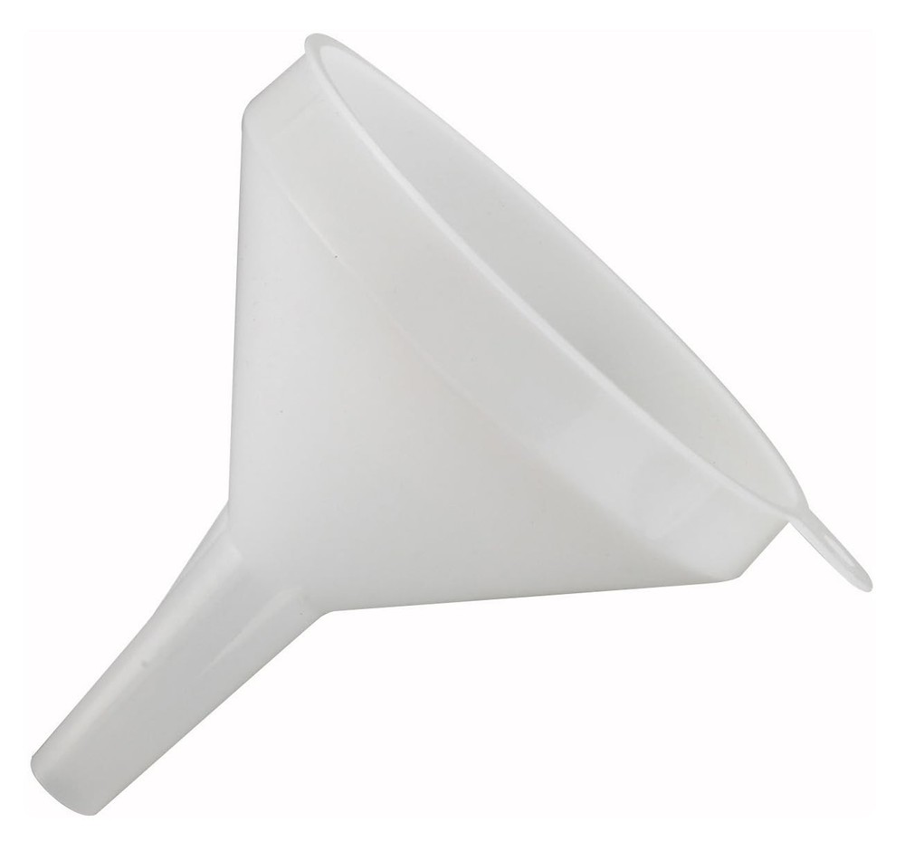 Plastic Funnel, 4 1/4-Inch Diameter, White, Medium