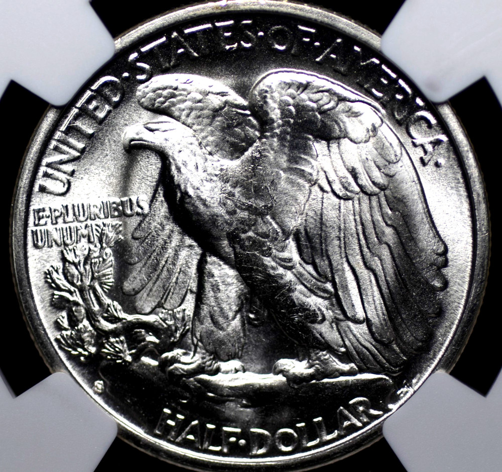 1943 S WALKING LIBERTY HALF NGC MS 65 IMMACULATE GEM WITH GLOWING BLAST WHITE