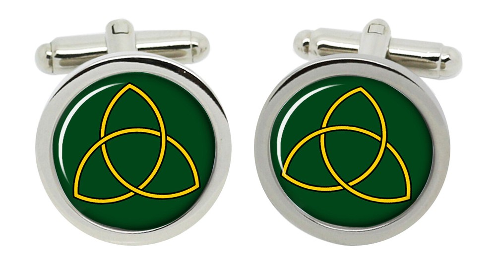 Triquetra Christian Cufflinks in Chrome Box