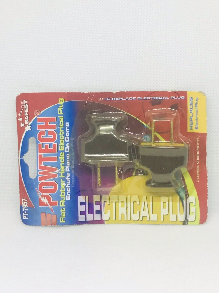 Powtech Flat Rubber Handle Electrical Plug Replaces -PT-7957…79