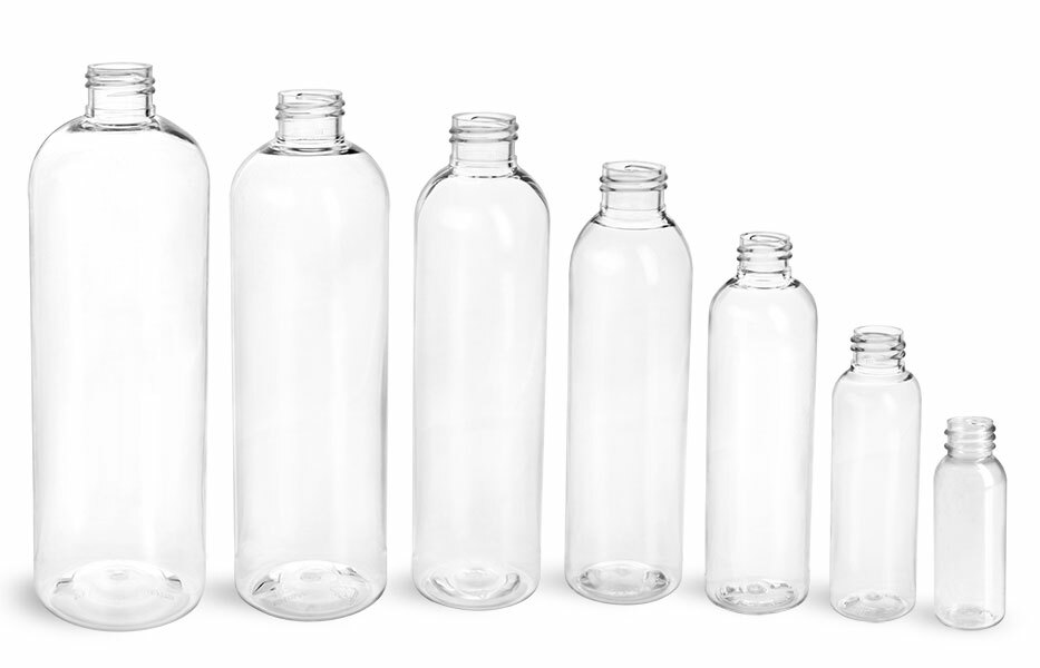 10 pack New 4 Oz Empty  Plastic Bullet  CLEAR PET Bottles without caps