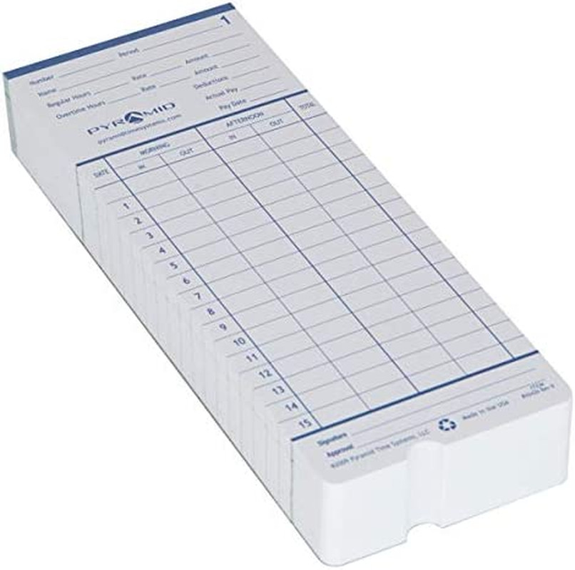 42426 Genuine and Authentic Double Sided Time Cards Built