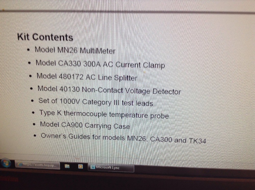 General Purpose Electrical HVAC MultiMeter Test Kit Model TK-34