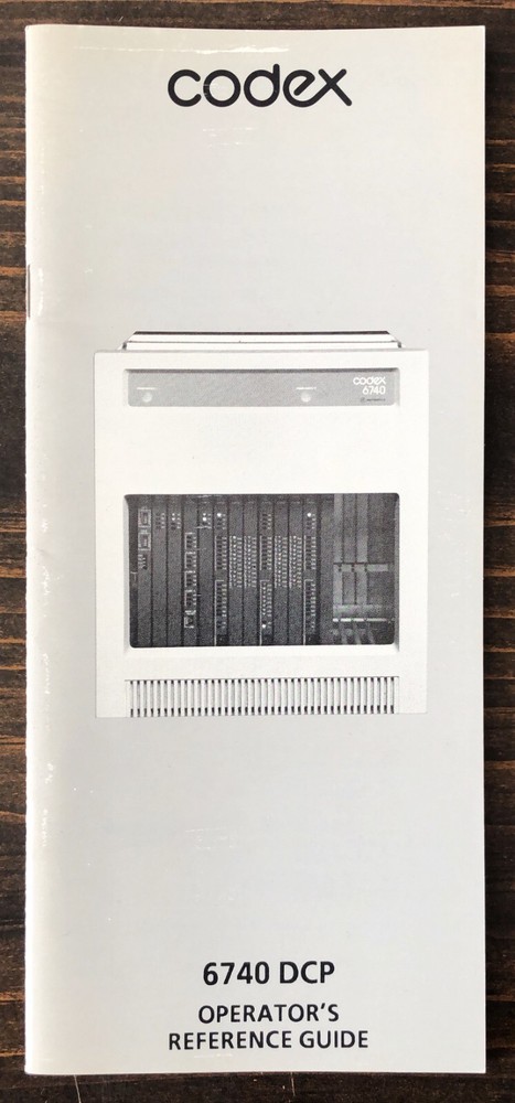 Codex - 6740 DCP Operator's Reference Guide