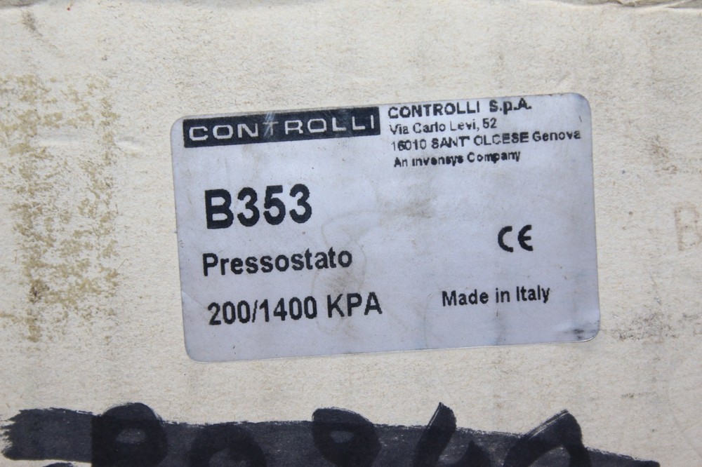 CONTROLLI B353 PRESSURE SWITCH