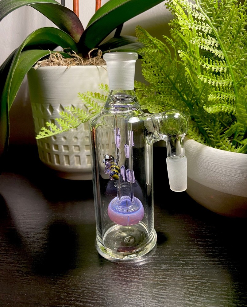 14mm Glass Ash Catcher Bee