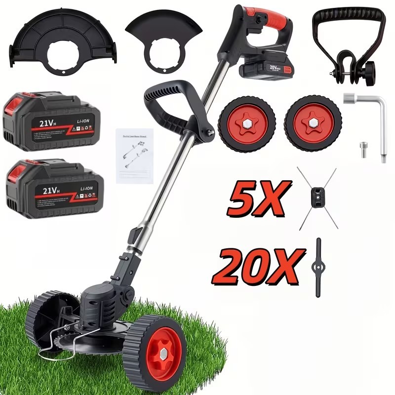 US Cordless Handheld Multi-Function Lawn Mower For Lawns Gardens and Courtyards