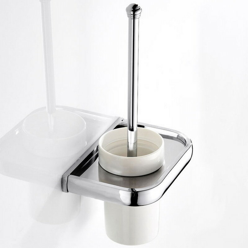 Polished Chrome Brass Wall Mounted Bathroom Accessories Bath Hardware Set
