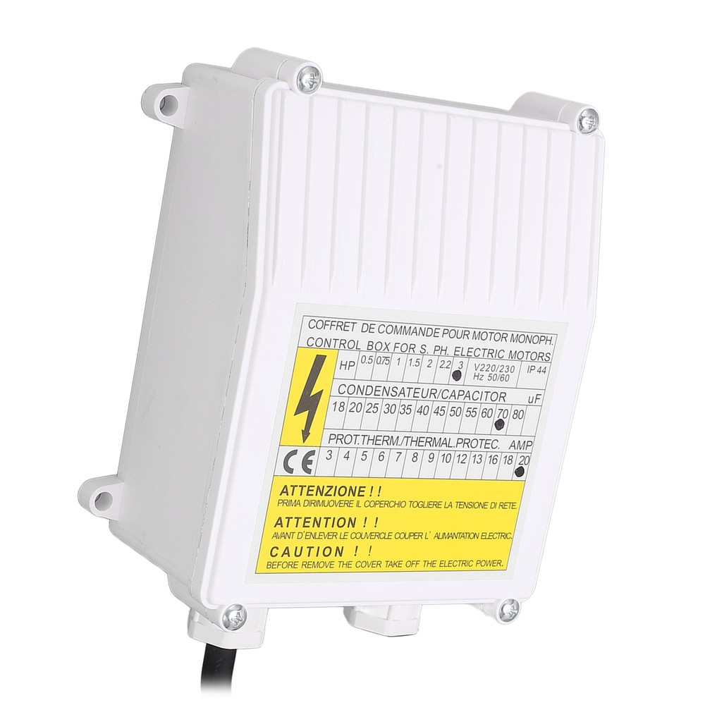 Deep Well Pump Control Box Household 3.0 Submersible Switch Controller 2.2