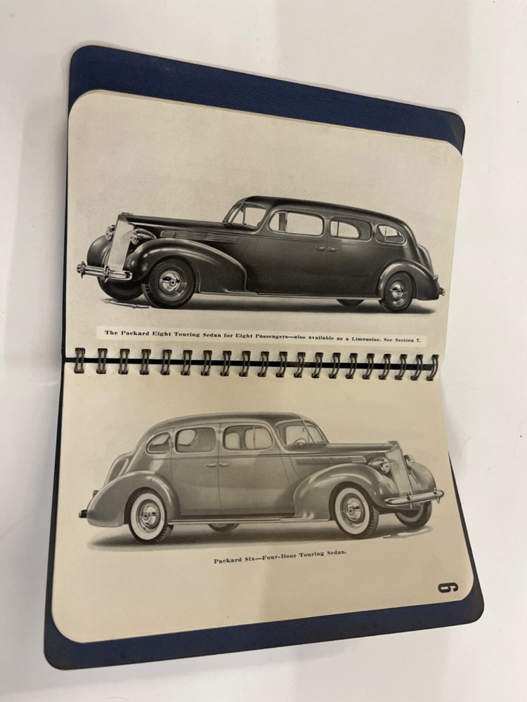 1938 Packard Motor Car Packard Six & Packard 8 Data Automobile Book