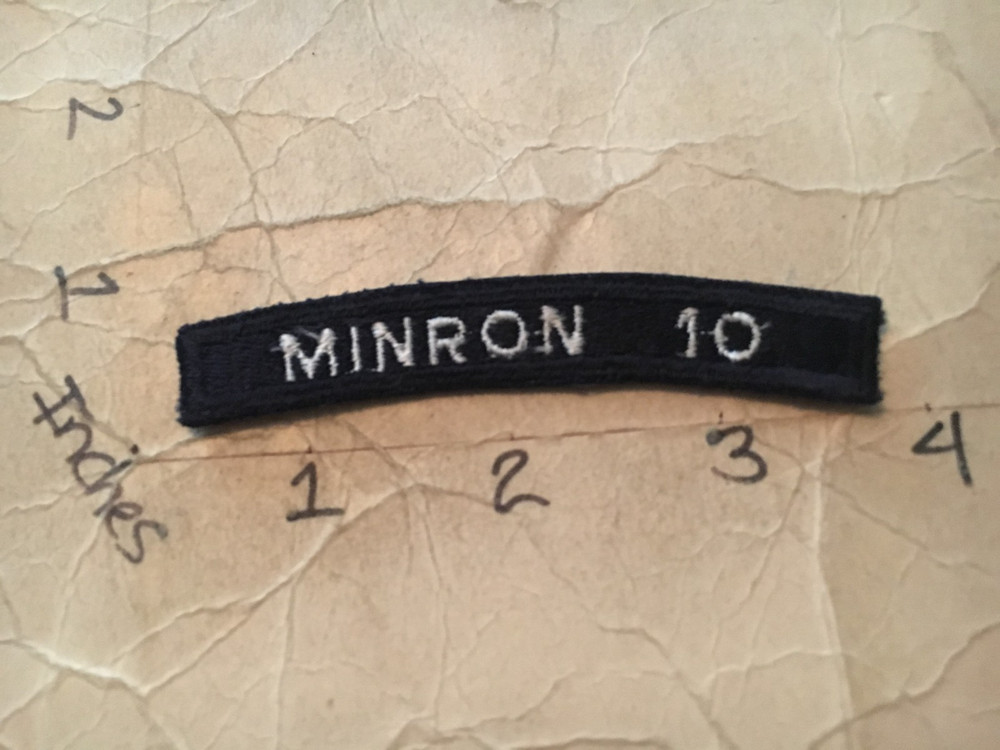US NAVY SHOULDER STRIP TAB rocker Patch Minron 10