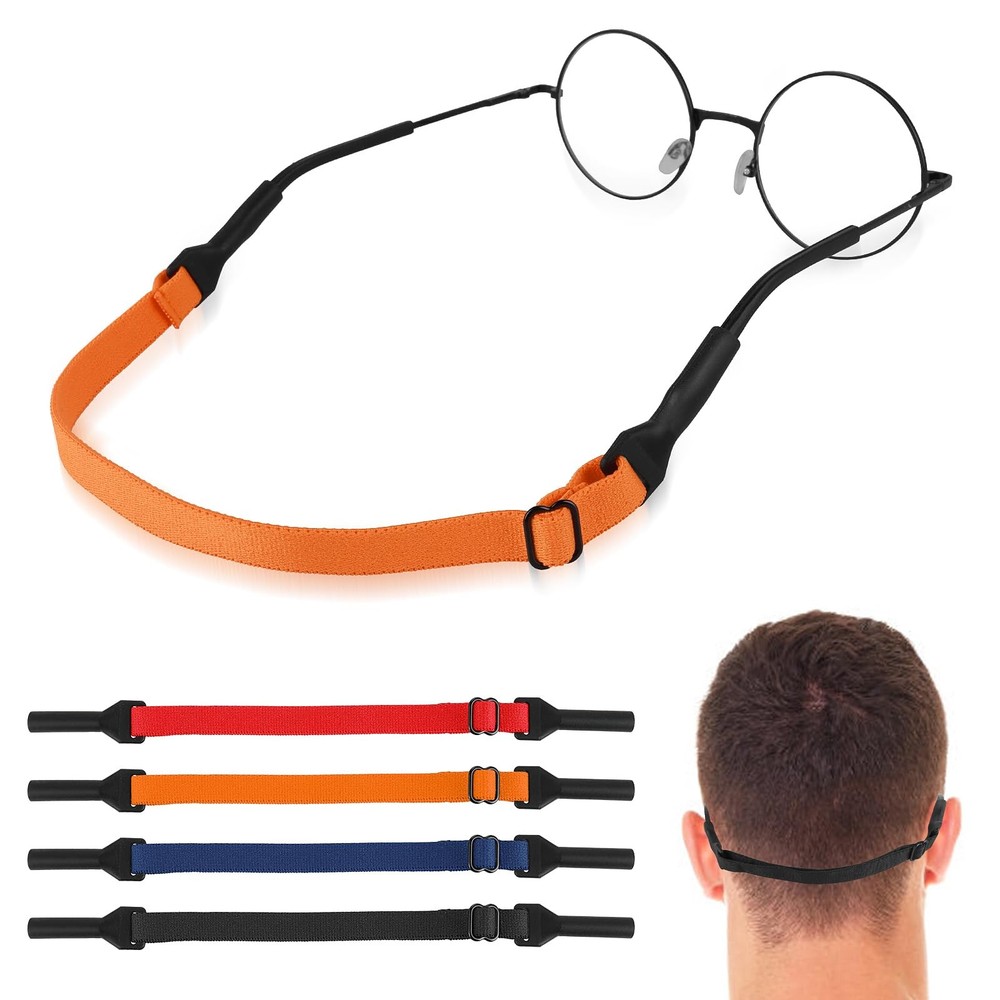 Adjustable Glasses Straps, 4 PCS Universal Eyewear Retainer Lanyards No Tail ...