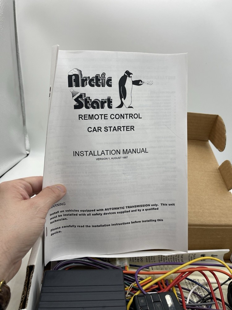 Arctic Start Remote Control Starter Kit Version 1 1997