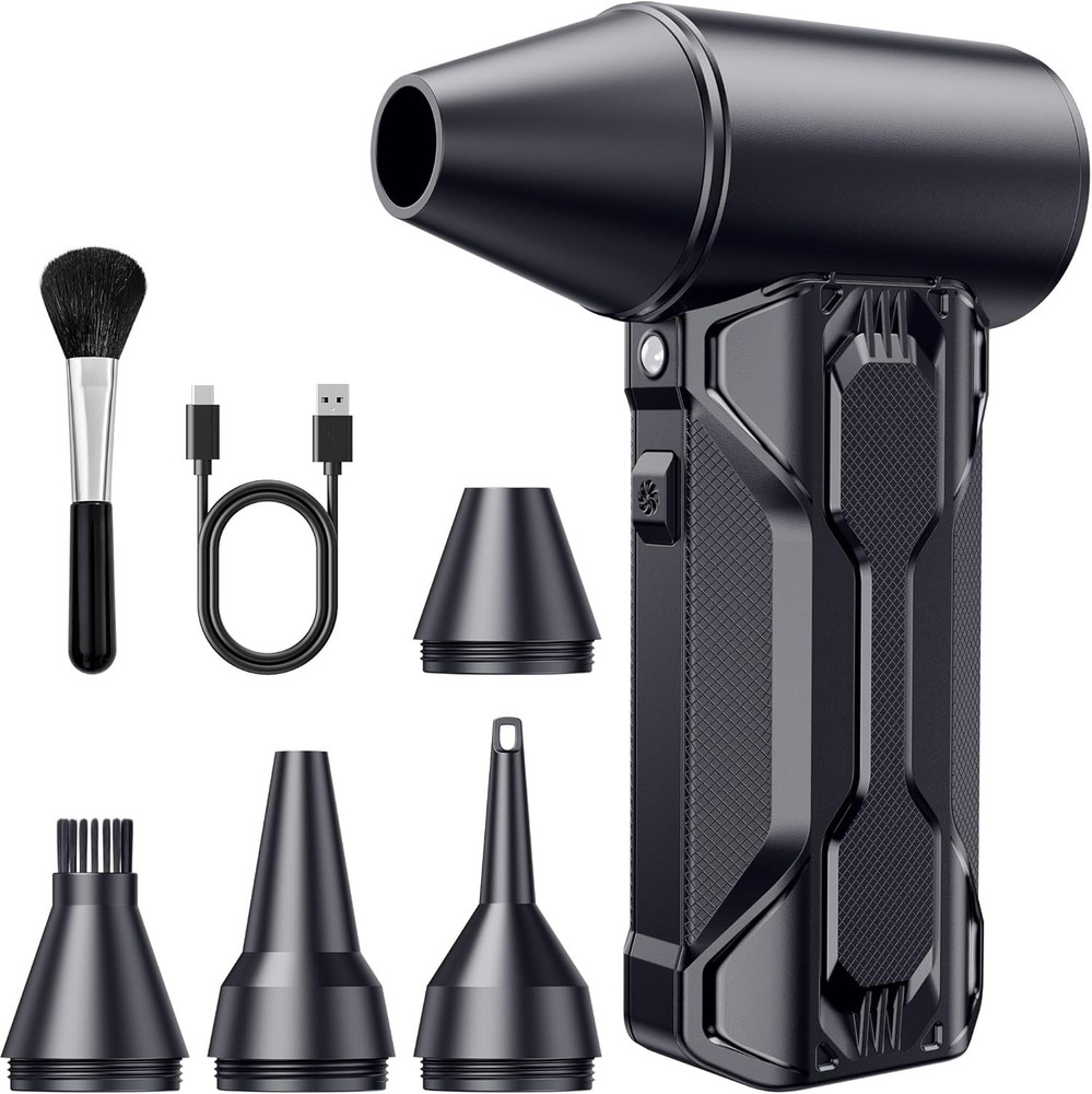 Portable Rechargeable Air Duster with 3 Adjustable Speeds for Electronics & Home