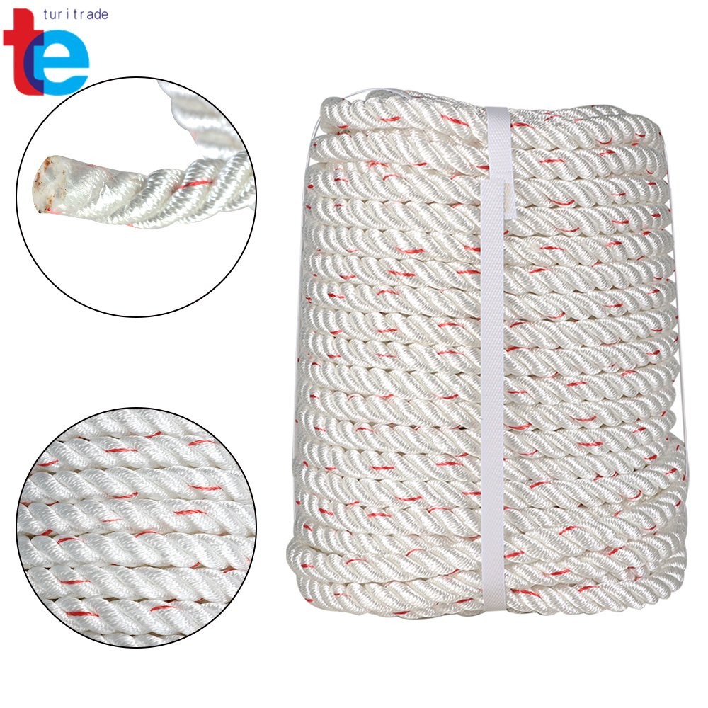 5/8"×150' 8900Lbs Double Braid Polyester Arborist Bull Rope Pulling Rigging Line