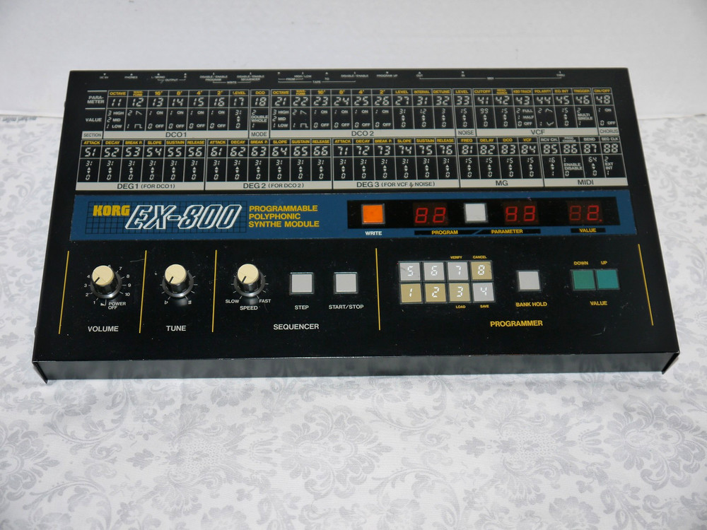 Korg EX-800 Synthesizer Module Vintage Midi Synth CLEAN, WORKING from my Studio