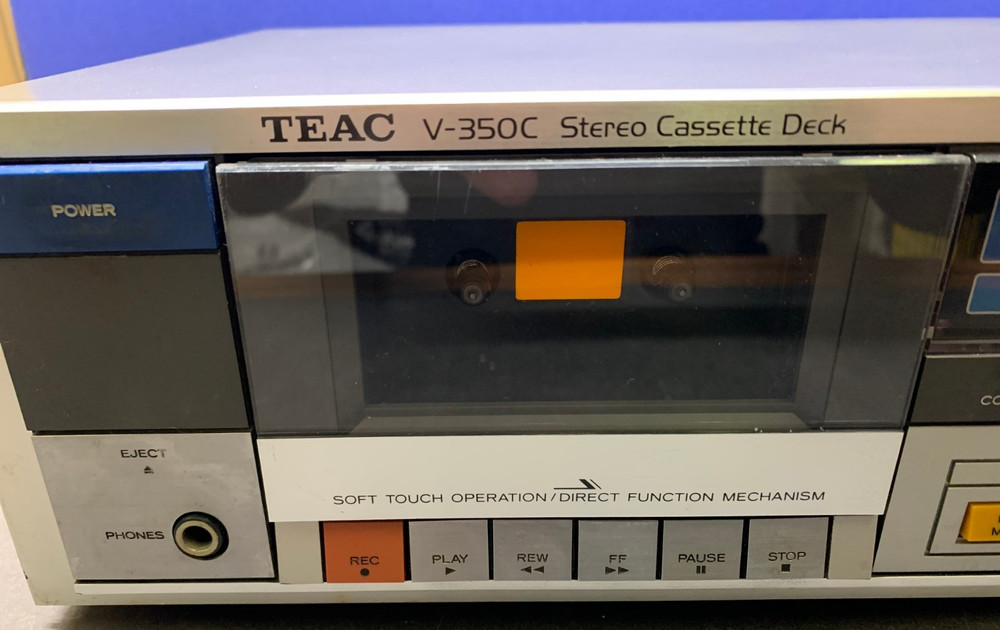 TEAC V-350C STEREO DOLBY B & C AUDIO CASSETTE DECK WITH MANUAL - TESTED!