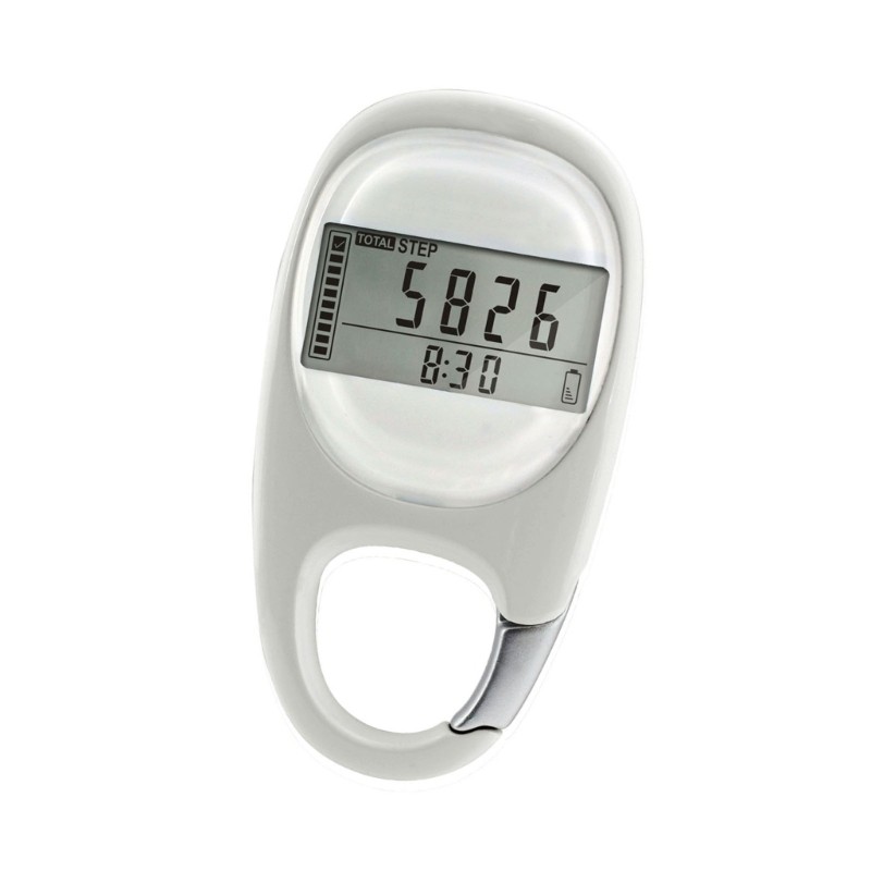 Small Digital Pedometer with Clip Walking 3D Pedometer Simple Step Counter