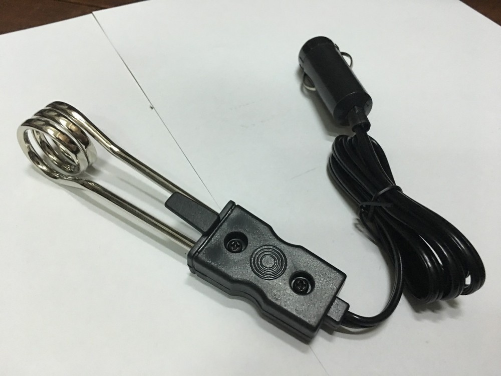 12V Auto Car Portable Safe Traveling Immersion Heater Coil Auto Electric Heater